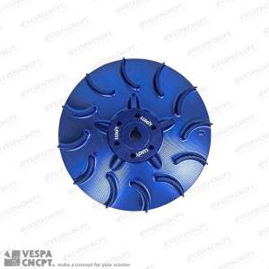 Kipas Fan Magnet Aluminium Cnc Luigy Blue Vespa Sprint Primavera Lx S Lxv Gts