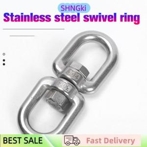 SHNGki 1Pc M4 M5 M6 M8 Rotating Universal Ring 8 Shape Unloading Shackle Wire Rope Lock Chain Connecting Buckle 304 Stainless Steel