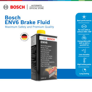 Bosch ENV6 High Performance Premium Quality Brake Fluid DOT 3 DOT 4 and DOT 5.1 Compatible (1L) MB 331.0 and Volvo OE