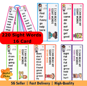 [SG Stock] Phonics Flash Card Read and Master for kids | 1000 Sight Words | 220 Sight words I can read Early Learning