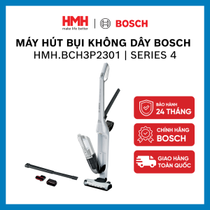 Máy hút bụi cầm tay Bosch serie 4 2in1 HMH.BCH3P2301 màu trắng- Hàng chính hãng