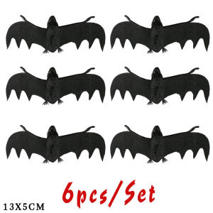 12pcs/Set Silicone Realistic Spiders and Bats Toy Halloween Party Prop Decoration Scary Spider Props UMISKY