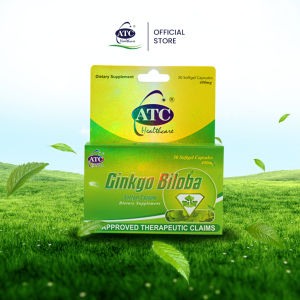 ATC Ginkgo Biloba 30’s in Enhancement Improve Memory Inligence Blood Health Delay Aging
