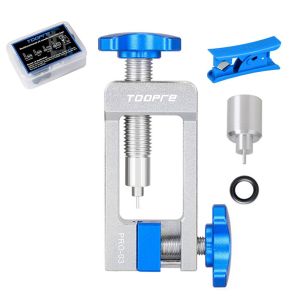 XUNJIE Oil Tube Cutter Multifunctional Bicycle Driver Installation Tool InsertInstall Press For 5/5.5m Tubing Ejecto Bicycle Brake Hydraulic Bicycle Driver Hose Cutter Disc Brake Olive Connector Oil Insertion Tool
