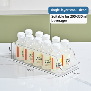 🚚【SG spot】 Double-layer self-rolling "Beverage storage rack" is suitable for various sizes of cans saving space and not confusing