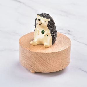 FFBH Look Up Starry Sky Round Music Wooden Creative Furniture Ornaments Birthday Christmas Gift Music Boxes Home Decoration K7M2P