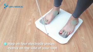 Lepu 8 Electrode Smart Full Body Composition Analysis Scale Rechargeable Bluetooth Body Fat Weight Monitor FG2015ULB-BMild and effective
