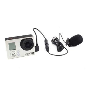 Mic Microphone Stereo Usb Jack 3.5Mm With Clip For Gopro Go Pro Hero 3/3+/4