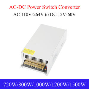 Switching power supply DC 720W-1500W 12V 15V 18V 24V 28V 36V 48V indoor dual-panel transformers AC 110-264V adapter for LED light belt