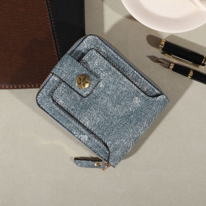 สไตล์ใหม่ ยุโรปและอเมริกา รีเทรอว์แฟชั่น กระเป๋าสตางค์ผู้ชายสั้น ช่องเสียบการ์ดหลาย กระเป๋าสตางค์ 2 พับ