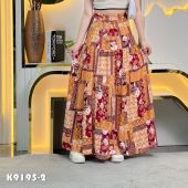 กระโปรงแฟชั่น กระโปรงชั้น กระโปรงยาว เอวยางยืด กระโปรงราคาถูก กระโปรงเอว สูงสินค้าพร้อมส่งจากไทยK9195 K9196