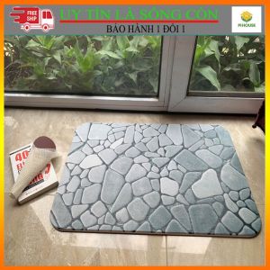 Thảm Đá Cứng Lau Chân Siêu Thấm Hút Nhật BảnThảm Chùi Chân Chống Trượt Dậm Chân Nhà Tắm Trang Trí Phòng Khách Tiện Lợi