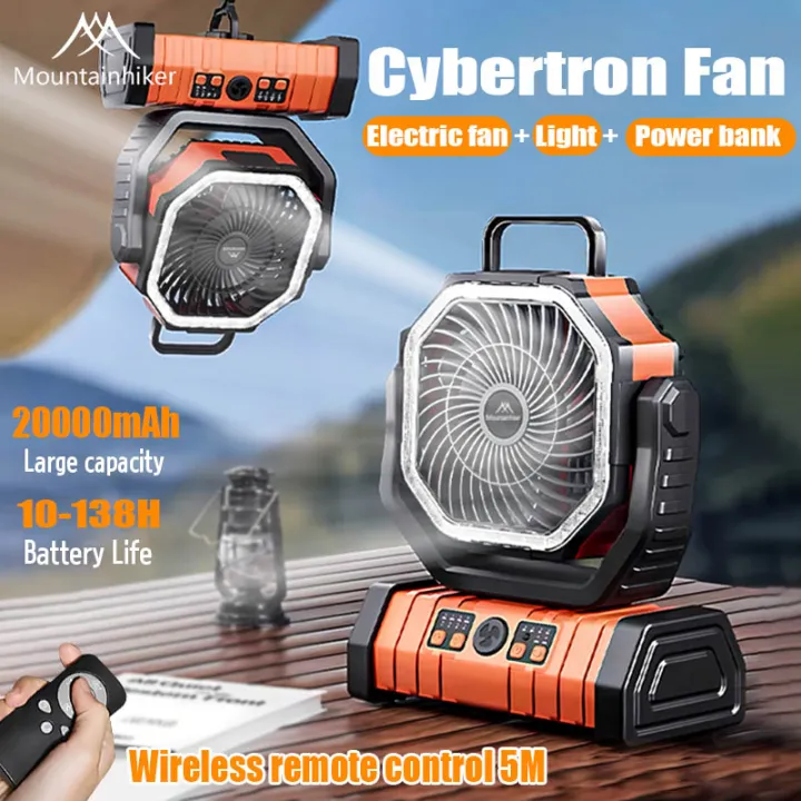 Portable Camping Fan Mountainhiker Cybertron Fan Multi-Function Charging Lantern Fan Outdoor Life Appliances USB Powered