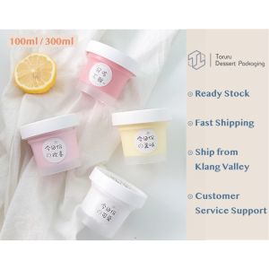 [10PCS] Ice Cream Cup Pudding Cup Yogurt Jelly Dessert Cup 100ml / 300ml 甜点酸奶杯冰淇淋杯布丁杯 TORURU