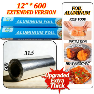 Yowxii 12" *600M Foil Aluminum For Food Multi-Functional Aluminum Foil For Food Applicable BBQ Oven
