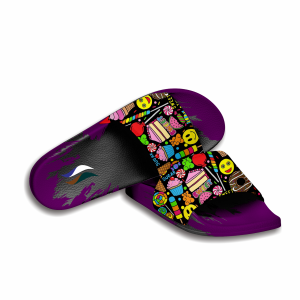 BRZ-0326 Sandal Pria/Wanita Masa Kini Sandal Viral Slide Loreng Sandal Selop Dewasa 36-43 Anak 26-35