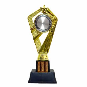 F563 GOLD Exclusive Plastic Trophy Heavy Base | Trofi Plastik Eksklusif Tapak Berat | Custom Logo Available
