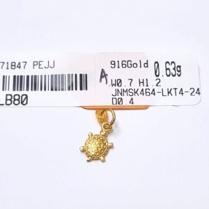 JIN JING LOKET TURTLE/GOURD ZHAO CAI EMAS 916 TULEN 0.63G-0.87G