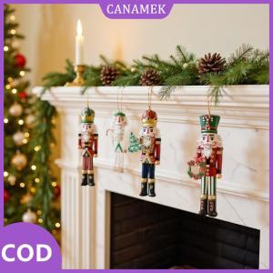 CANAMEK✨ 12PCS nutcracker trang trí bằng gỗ-giáng sinh quà tặng bên trang trí và trang trí nội thất