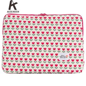 Versatile Laptop Bag with Soft Padding Zipper Closure and Floral Design for 14 Inch Notebook Office Use