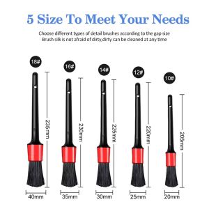 5/12PCS Car Detailing Brushes Set Interior Cleaning Brush Slot Brush Car Grooming Brush Wash Tool