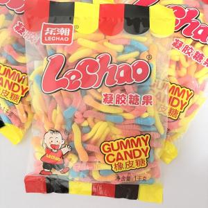 เยลลี่ตัวหนอน Lechao คัลเลอร์ฟูลสุดน่ารัก ขนาดใหญ่สุดคุ้ม เปรี้ยวหวานกำลังดี เคี้ยวเพลินเกินห้ามใจ