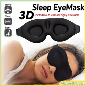 M.G.【Ready in Stock】 1Pc 3D Sleep Mask Large Size Block Out Light Soft Portable Blindfold Travel Eyepatch