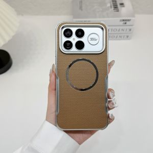 For Xiaomi POCO F8 Ultra Case Luxury Hard Matte PU Magnetic MagSafe Protective Back Cover Case For POCO F8Ultra Phone Shell