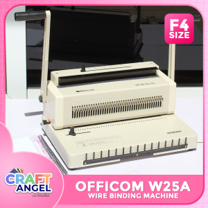 Officom W25A Wire Binding Machine F4 Size Heavy Duty 40 Holes for Double Loop Ring Binder Clearbook Cover Notebook DIY