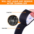 Hook and Loop Tape Fastener Self Adhesive Velcro Tape Strips Heavy Duty Mounting Tape Interlocking Nylon Fabric Double Sided Tape for DIY 12.5/25/38/50mm. 