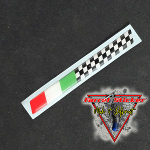 STIKER TIMBUL ITALY CATUR STICKER ITALI 10CM