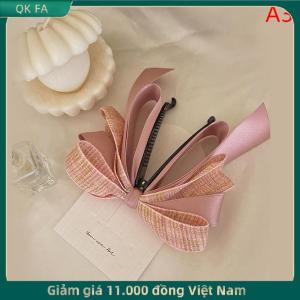 QK FA ✨ 2022 New Ribbon Bow Chuối Clip Dễ Thương Ngọc Trai Tóc Pins Barrette Phụ Nữ Phụ Kiện Tóc Thời Trang Màu Rắn Thanh Lịch Tóc Claw