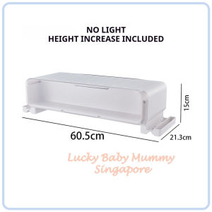 【DAILY ESSENTIAL】 Desktop Monitor Stand with Storage Drawer Optional Light