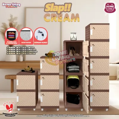 LEMARI KINGDOM KUNCI SWING SLAP ZEBRA PUTIH LEMARI PLASTIK LEMARI PAKAIAN MINIMALIS LEMARI BAJU LEMARI MURAH
