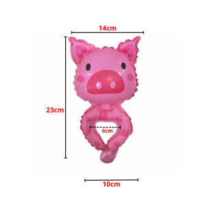 Balon Gelang Karakter Hewan Balon Foil Kartun Animal Balon Ulang Tahun Gelang Anak Anak Murah Import PTT