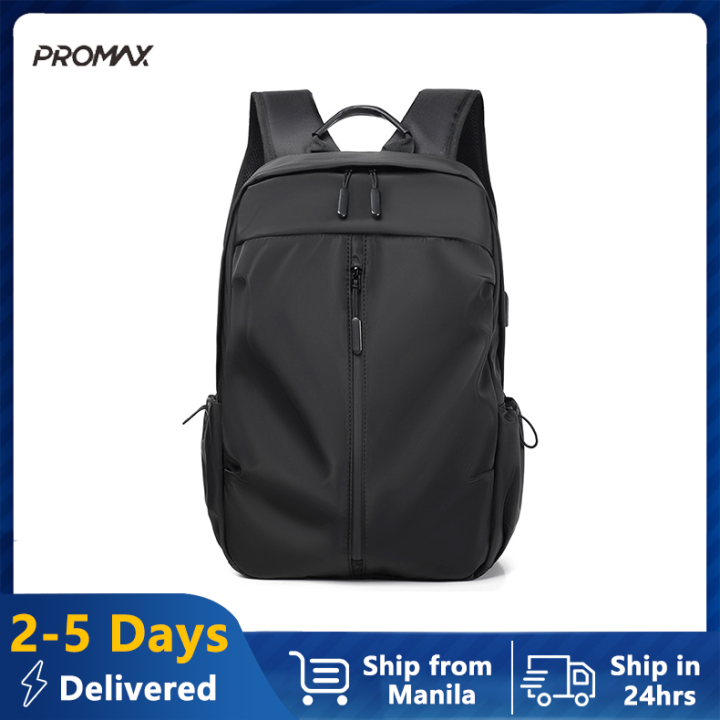 Promax 15.6 Inch Men s Backpack Waterproof Laptop Backpack Premium Large Capacity Travel Bag School Bag Lazada PH