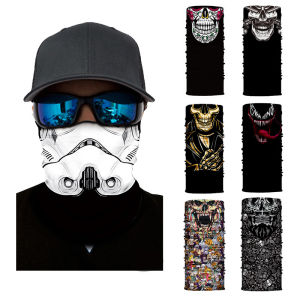 3D Seamless Magic Neck Warmer Gaiter Face Shield Balaclava Bandanas Cycling Hiking Tube Scarf Men Women Halloween Headband Mask H260928