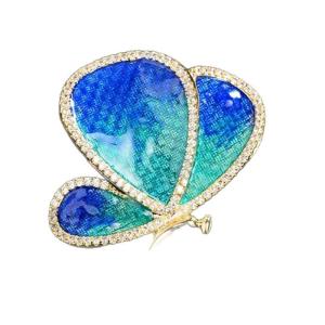 Secure Pin Butterfly Clasp Brooch Sturdy Alloy Accessory Professional Office Pin For Party Wedding Attire