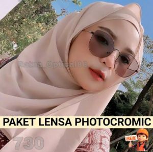 RATNA88 Frame Kacamata 730 WanitaGratis Lensa PhotocromicKacamata Anti UV MinusPlusCylLengkap Dengan Video