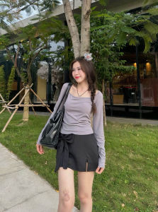 Áo Thun Trễ Vai Cổ Vuông Dáng Ôm Tay Ngắn Tay Dài Thun Gân Tăm Lạnh Cao Cấp Co Giãn - MM Hồng Nhi Stores