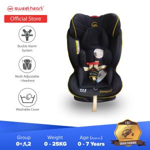 Sweet Heart Paris DRANCY PLUS Group 012 BUCKLE ALARM SYSTEM Car Seat with Adjustable Headrest JPJ Approved MIROS and ECE R44/04 Certified