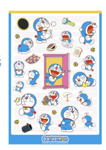 Rock Space Doraemon Cute Sticker Decorative Cartoon Stickers for Powerbank Laptop Headphones