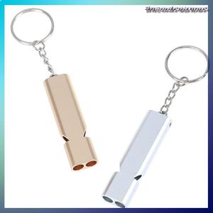 Snowdreamer นกหวีดอลูมิเนียมอัลลอยด์ฉุกเฉินสำหรับเอาชีวิตรอดเครื่องมือเดินป่าตั้งแคมป์กลางแจ้งพร้อมพวงกุญแจ