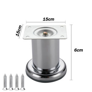 6cm 8cm 10cm 12cm 15cm Stainless Steel Furniture Leg High-Strength Load-Bearing Metal Furniture Legs Cabinet Feet Home & Office Use Furniture Hardware
