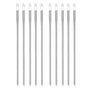 Gói của 10 linh hoạt mùa xuân dây rút threader thép không gỉ Dây Rút threader Dây thắt lưng dây đàn hồi công cụ sợi chỉ