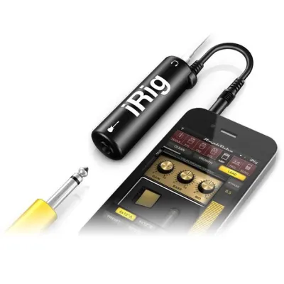 iRig AmpliTube Gitar Interface Adapter for iPhone /iPod Touch/iPad - Black