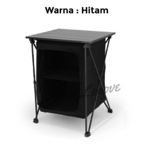 Rak Meja Lipat Camping Plus Penyimpanan - Storage Cabinet Camping