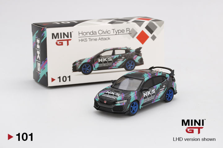 Honda Civic Type R HKS 2018 Time Attack 1:64 (MINIGT