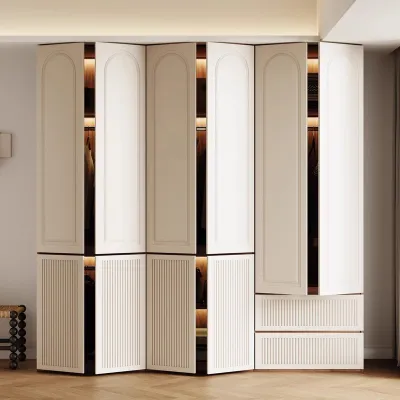 Aluminium Alloy & Engineered Wood Walk-In Custom Wardrobe Modern Luxury Design HDB Condo Landed Custom All Sizes Professional Delivery