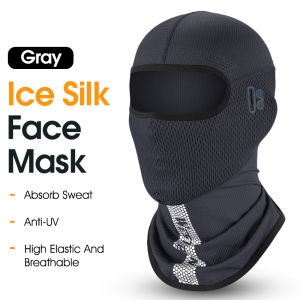 WEST BIKING  Full Face Cover Headgear Summer Breathable Anti-UV Ice Silk Face Mask Ourdoor Sports Balaclava Anti-mosquito Headgear